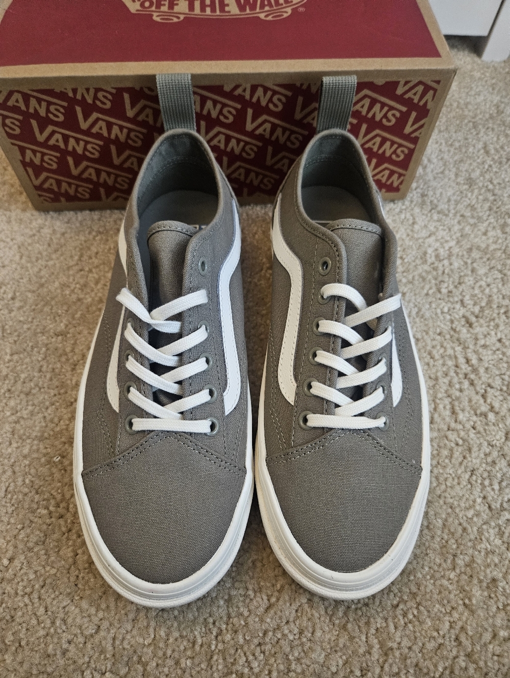 Vans Wafflecup Overland Trek Canvas Sneakers Women's 9 Men's 7.5 Gray/Olive New - Picture 2 of 13